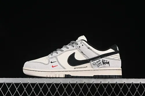 All categories Nk SB Dunk Series Nk SB Dunk Low High-end customized low-top sneakers Nike SB Dunk Low Stussy series Supplementary black hook Anniversary high-end customized low-top casual sneakers YX5066-298